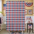 thumbnail image 1 of Independence Day Shower Curtain, 48" x 72", American Flag Star Red Blue White Plaid Waterproof Bathroom Curtain Washable Shower Curtain Set with 12 Hooks, 1 of 9