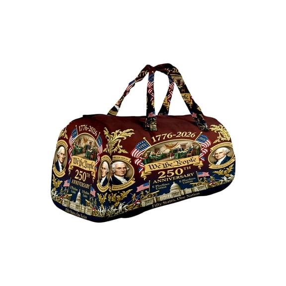 Independence Day Sport Travel Duffel Bag for Girls Boys, Vintage Paris Poster Large Waterproof Weekender Overnight Bag, Detachable Shoulder Strap Gym Bag with Shoe Compartment & Wet Pocket