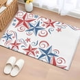 thumbnail image 1 of Independence Day Star Washable Small Entryway Area Rugs 2'x3', 4th of July American Flag Red Blue Star Low Pile Throw Rug Non-Slip Sturdy Edge Binding Carpet for Front Door Floor Room Entry, 1 of 9