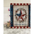 thumbnail image 1 of Independence Day Stars Shower Curtain, Farmhouse Rustic Wood Shower Curtain Set with Hooks, Spring Summer Waterproof Fabric Shower Curtains for Bathroom Decor, 72x72 Inch Bath Curtain, 1 of 6