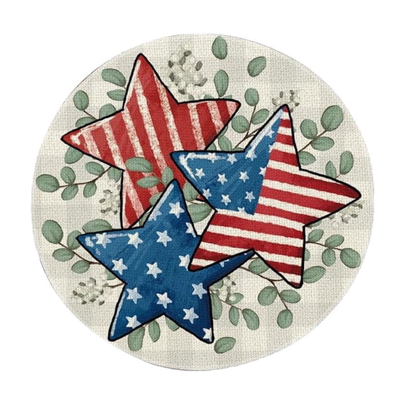 Independence Day Themed Decorative Placemat, Washable & Heat Resistant Patriotic Table Mat for Holiday Party, Dining, Kitchen, and National Holiday Home Decor
