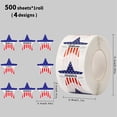 thumbnail image 1 of Qjidjing Independence Day Themed Multi-purpose, Stickers, Decorative Tags, for Gift Packaging, Package Sealing, Phone Laptop Decoration, 1 of 5