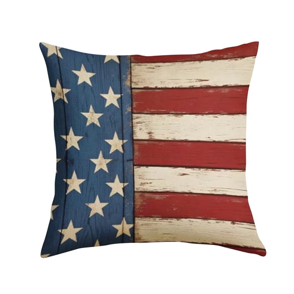 Independence Day Throw Pillowcases, 4th of july Decor, Heavy Duty Concealed Zipper Patriotic Cushion Covers, US 250Decor for Patio Furniture, Porch Swings & Deck Lounge Chairs
