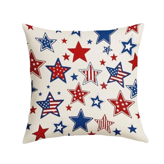 Independence Day Throw Pillowcases, 4th of july Decor, Heavy Duty Concealed Zipper Patriotic Cushion Covers, US 250Decor for Patio Furniture, Porch Swings & Deck Lounge Chairs
