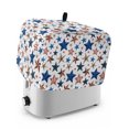 thumbnail image 1 of Independence Day Toaster Cover 2 Slice, Red Blue Stars USA Anniversary Dustproof Bakeware Oven Protector with Top Hook, Waterproof Small Kitchen Appliance Toasters Dust Cover, 11"x6"x8", 1 of 9