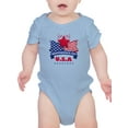 thumbnail image 1 of Independence Day U.S.A Bodysuit Infant -Image by Shutterstock,  18 Months, 1 of 4