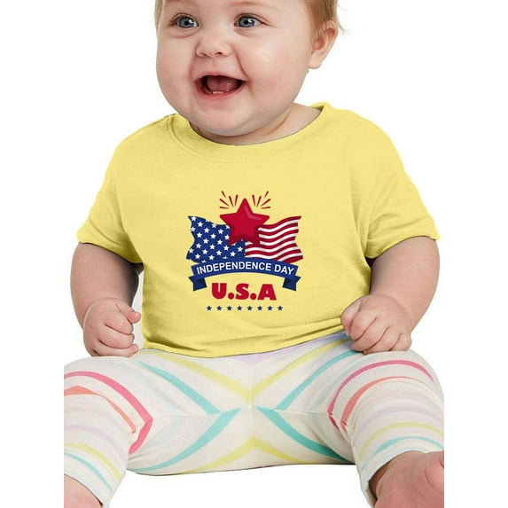 Independence Day U.S.A T-Shirt Infant -Image by Shutterstock, 24 Months