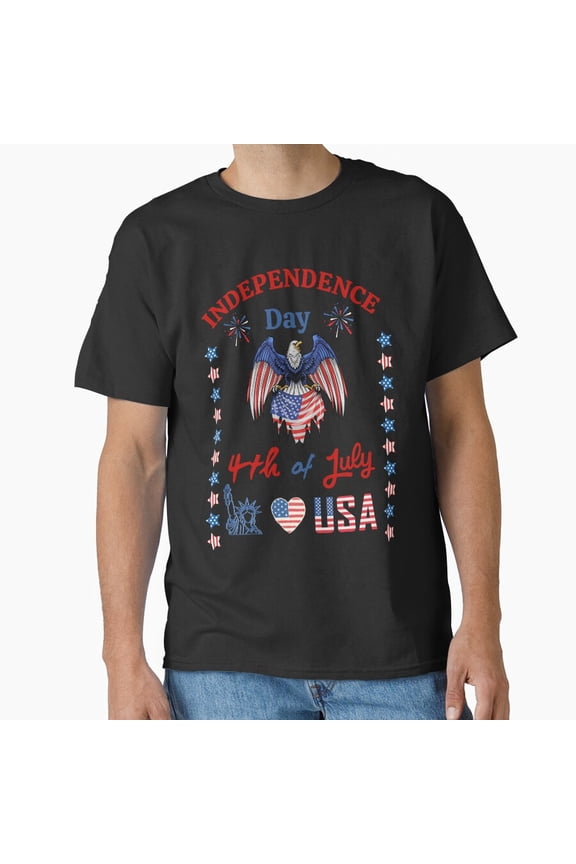 Independence Day United States Liberty Freedom Celebration T-Shirt All Size S-5XL