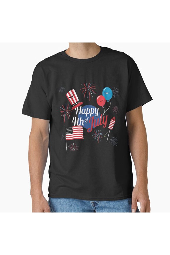 Independence Day Us Freedom Celebration T-Shirt All Size S-5XL