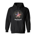 thumbnail image 1 of Independence Day Usa Big Star Hoodie Men -Image by Shutterstock, Male Large, 1 of 4