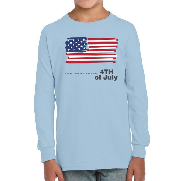 Independence Day Usa Flag Long Sleeve Toddler -Image by Shutterstock,  3 Toddler
