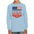 thumbnail image 1 of Independence Day Usa Flag. Long Sleeve Toddler -Image by Shutterstock,  3 Toddler, 1 of 4