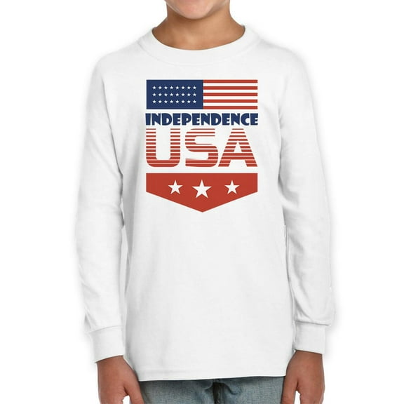Independence Day Usa Flag. Long Sleeve Toddler -Image by Shutterstock,  4 Toddler