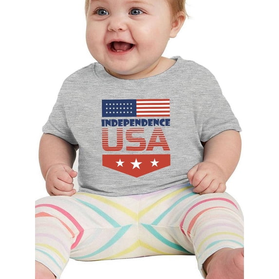 Independence Day Usa Flag. T-Shirt Infant -Image by Shutterstock, 12 Months