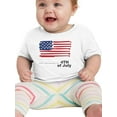 thumbnail image 1 of Independence Day Usa Flag T-Shirt Infant -Image by Shutterstock,  12 Months, 1 of 4