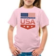 thumbnail image 1 of Independence Day Usa Flag. T-Shirt Juniors -Image by Shutterstock,  Medium, 1 of 4