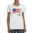 thumbnail image 1 of Independence Day Usa Flag T-Shirt Women -Image by Shutterstock, Female Medium, 1 of 4