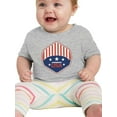 thumbnail image 1 of Independence Day Usa Shield T-Shirt Infant -Image by Shutterstock,  12 Months, 1 of 4