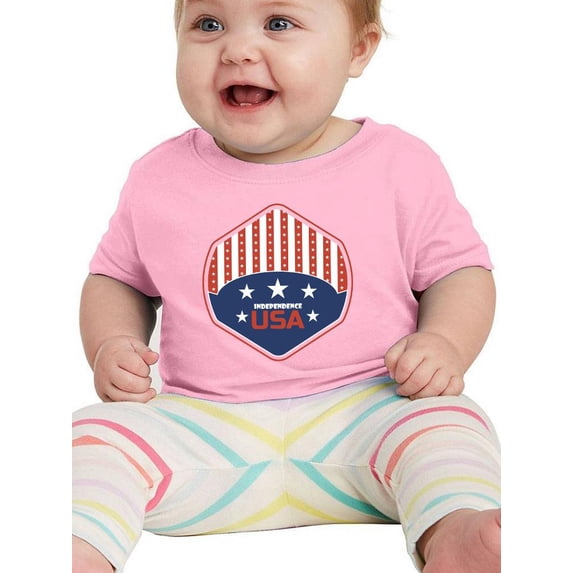 Independence Day Usa Shield T-Shirt Infant -Image by Shutterstock, 18 Months