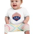 thumbnail image 1 of Independence Day Usa Shield T-Shirt Infant -Image by Shutterstock,  6 Months, 1 of 4
