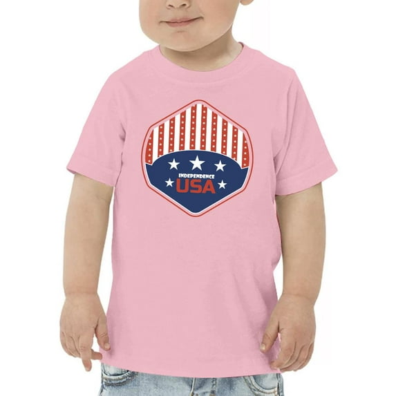 Independence Day Usa Shield T-Shirt Toddler -Image by Shutterstock, 2 Toddler
