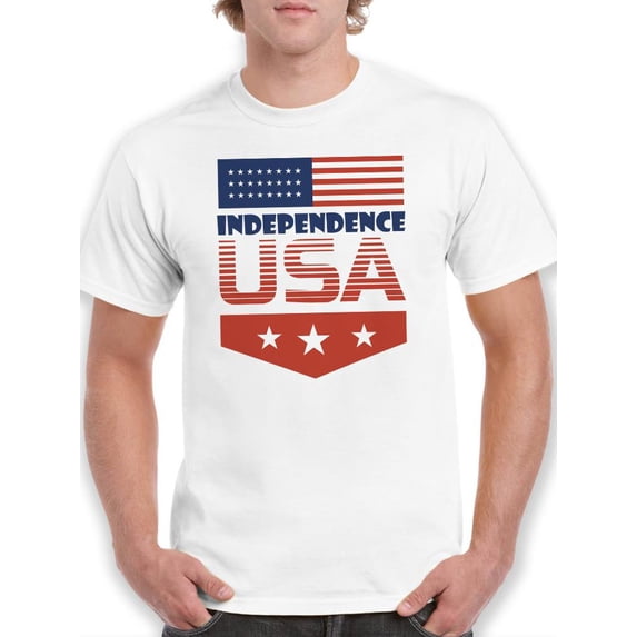 Independence Day Usa! T-Shirt Men -Image by Shutterstock, Male XX-Large