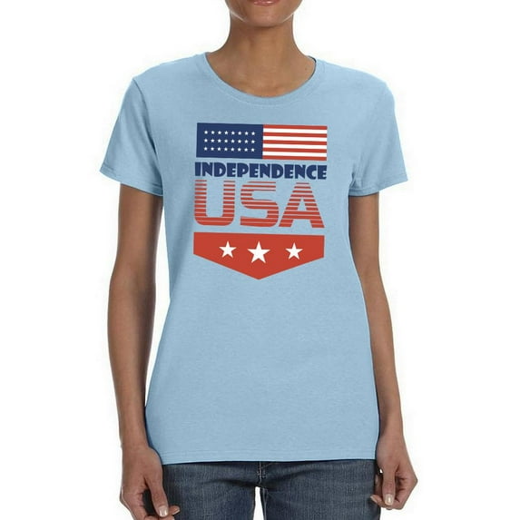 Independence Day Usa! T-Shirt Women -Image by Shutterstock, Female 3X-Large