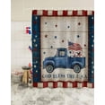 thumbnail image 1 of Independence Day Vintage Truck Shower Curtain, Rustic Wooden Texture Shower Curtain Set with Hooks, Summer Waterproof Fabric Shower Curtains for Bathroom Decor, 72x72 Inch Bath Curtain, 1 of 6
