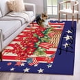 thumbnail image 1 of Independence Day Washable Area Rug 2.7 x 5 ft Red Floral Basket, Soft Non Slip Rugs Stain Repellent Indoor Felt Carpet for Living Dining Room Bedroom Home Office, 1 of 9