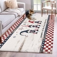 thumbnail image 1 of Independence Day Washable Area Rug 4 x 6 ft American Dwarf Country of The Free Brave Celebration, Soft Non Slip Rugs Stain Repellent Indoor Felt Carpet for Living Dining Room Bedroom Home Office, 1 of 9