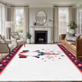 thumbnail image 1 of Independence Day Washable Area Rug 6 x 9 ft Gnome, Soft Non Slip Rugs Stain Repellent Indoor Felt Carpet for Living Dining Room Bedroom Home Office, 1 of 9