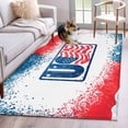 thumbnail image 1 of Independence Day Washable Area Rugs 3'x5', Patriotic USA Flag Red Blue Stripe Star Low Pile Throw Living Room Rug Non-Slip Sturdy Edge Binding Carpet for Indoor Entryway Bedside Kitchen, 1 of 9