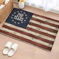 thumbnail image 1 of Independence Day Washable Small Entryway Area Rugs 2'x3', Watercolor U. S. Flag 250 YEARS Retro Wood Grain Low Pile Throw Rug Non-Slip Sturdy Edge Binding Carpet for Front Door Floor Room Entry, 1 of 9