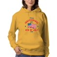 thumbnail image 1 of Independence Day Waving Flag Hoodie Women -Image by Shutterstock, Female Small, 1 of 4