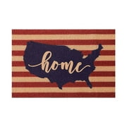 Independence Day Welcome Doormat Patriotic Memorial Day Summer Decorative Front Door Mat Outdoor Front Door Mats for Entrance for Outside Entry, Garage, Patio, High Traffic Area 16x24IN