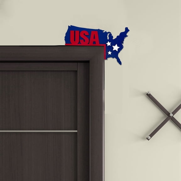 Independence Day Wooden Door Corner Decoration for Home Entryway with Elegant Atmosphere and Thoughtful Design—Hangs 1