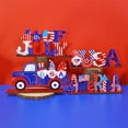 thumbnail image 1 of Independence Day Wooden Gnome Desktop Decoration, Patriotic Star and Flag Creative Figurine for 4th of July Home Decor,July 4th Decorations, 1 of 8