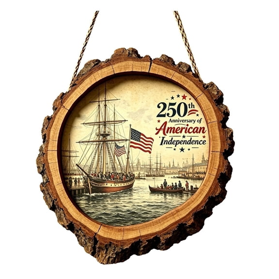 Independence Day Wooden Hanging Sign Patriotic Home For 4th Of July Celebrations Job Well Done Ornament Wire Hanging Glass Vase And for Crafts Christmas for Decorating Outdoor Christmas Trees with