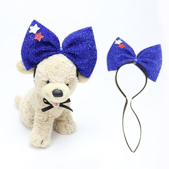Independence Day pet hair band Pet Dress up Headband Hat Independence Day Hair Hoop Dog Ear Bands Pet Costume Independence Day Dog Costume-style:style1;