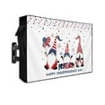thumbnail image 1 of Independence Gnomes American Outdoor TV Cover 30 to 32 Inch Weatherproof, Flag Day Star Shining 600D Oxford TV Covers with Waterproof Zipper, Outside Flat TV Screen Protector Size 30"W x 19"H x 4.5"D, 1 of 7