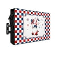 thumbnail image 1 of Independence Gnomes American Star Outdoor TV Cover 60 to 65 Inch Waterproof, Flag Color Buffalo Plaid Checker 600D Oxford TV Covers with Zipper, Outside Flat TV Screen Protector 58"Wx37"Hx4.5"D, 1 of 7