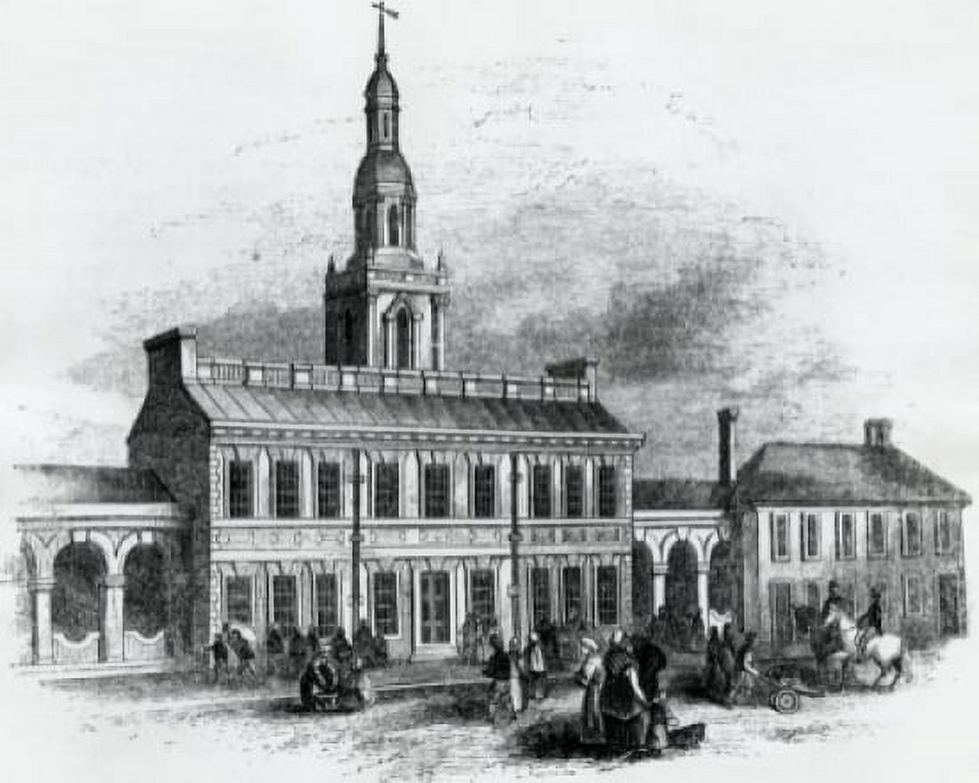 Independence Hall Philadelphia Pennsylvania 1776 Artist Unknown Canvas Art - (24 x 36)