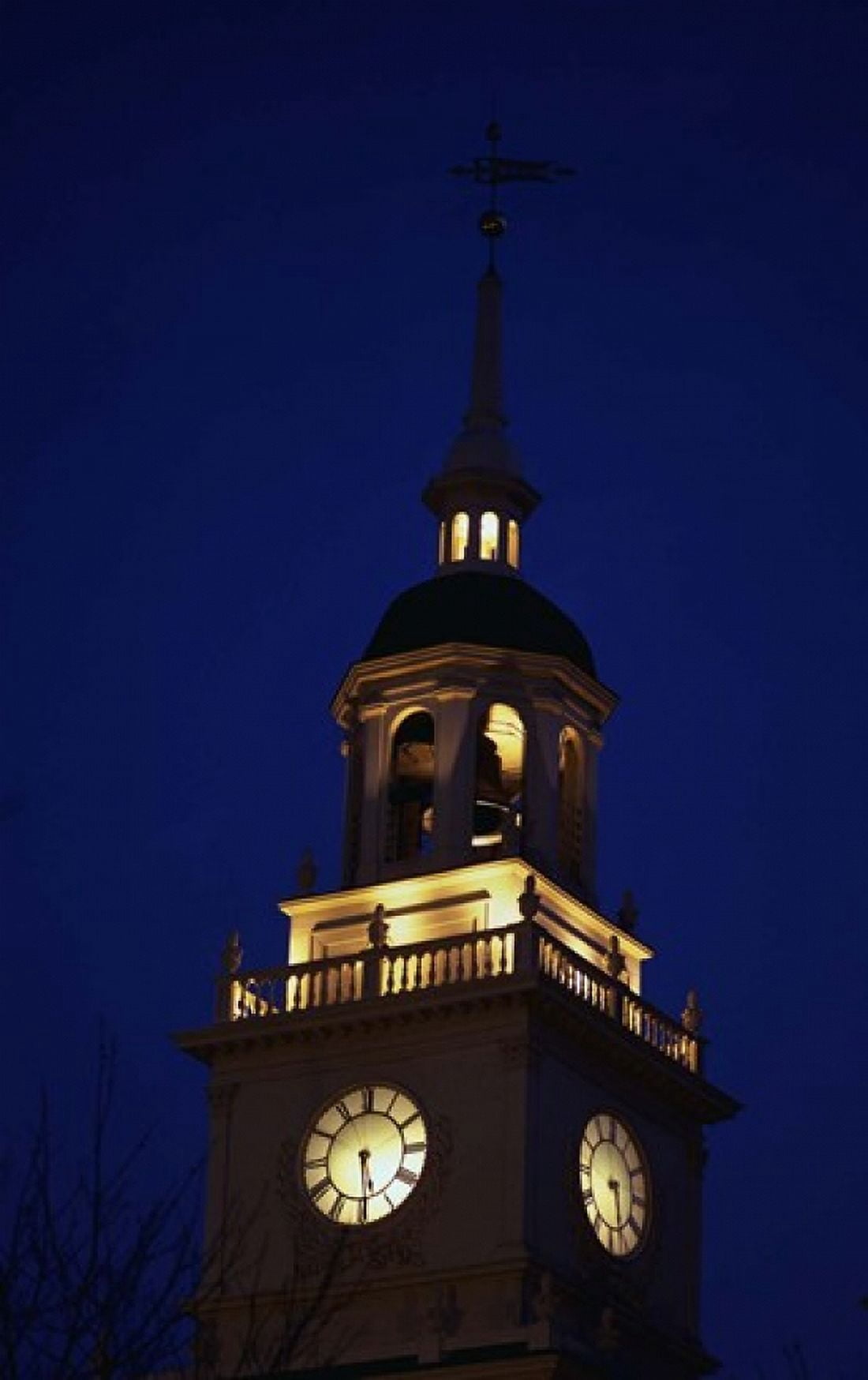 Independence Hall Tower Philadelphia PA Canvas Art - Panoramic Images (20 x 12)
