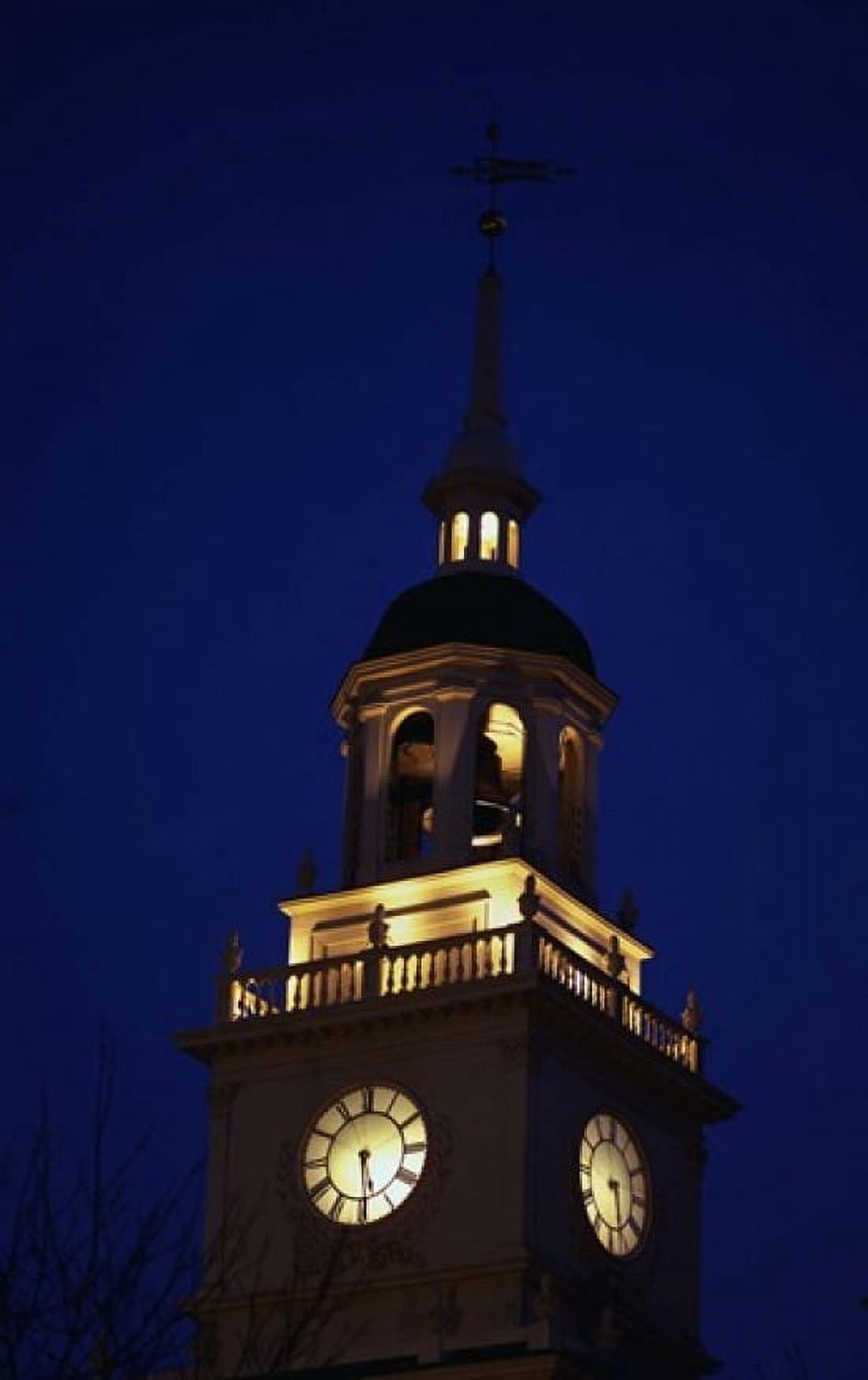Independence Hall Tower Philadelphia PA Canvas Art - Panoramic Images (40 x 24)
