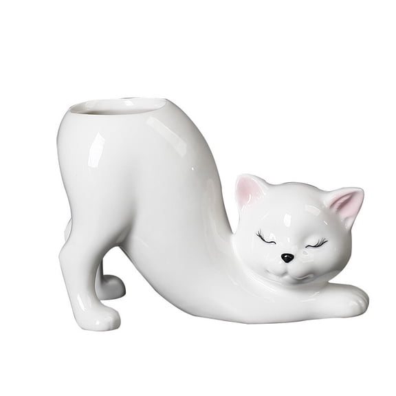 Independence Station Explosion Cute Ceramic Tail Column Planter