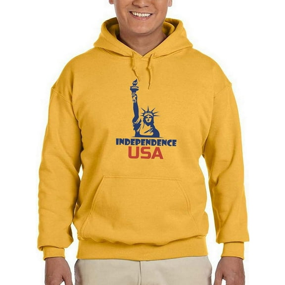 Independence Statue Of Liberty Hoodie Men - Men Hoodie, Small