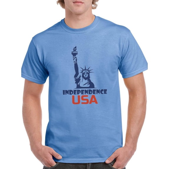 Independence Statue Of Liberty T-Shirt Men -Image by Shutterstock, Male Medium