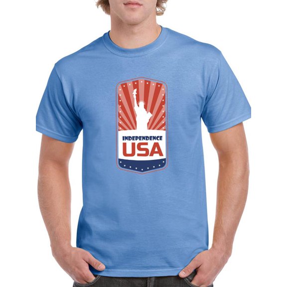 Independence Usa Emblem T-Shirt Men -Image by Shutterstock, Male Large