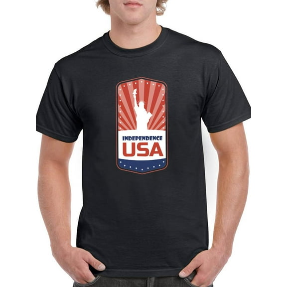 Independence Usa Emblem T-Shirt Men -Image by Shutterstock, Male Medium