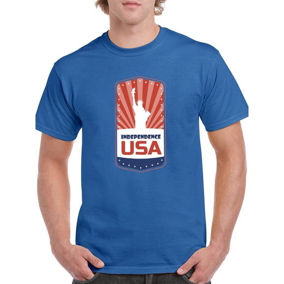 Independence Usa Emblem T-Shirt Men -Image by Shutterstock, Male Medium